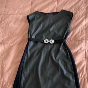 Faux leather BCBG mini dress